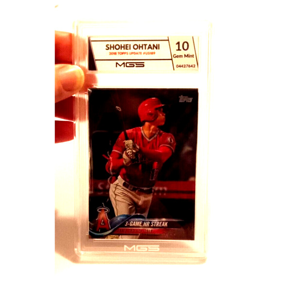 2018 Topps Update #US189 Shohei Ohtani ROOKIE CARD Graded 10 MGS Gem MINT Angels 2018 Topps Update #US189 Shohei Ohtani ROOKIE CARD Graded 10 MGS Gem MINT Angels